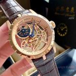 Copy Roger Dubuis Excalibur 46mm Rose Gold Hollow Watch